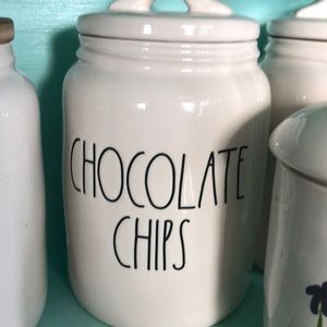 Rae Dunn Chocolate Chips and Sweets Canisters